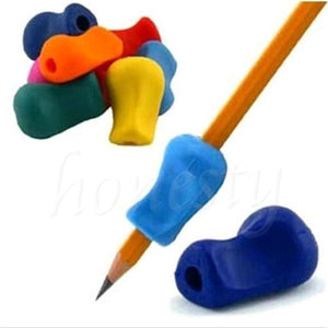 2/5pcs Pencil Grip Tool Soft Rubber Pen Topper For Kid Handwriting Aid Useful